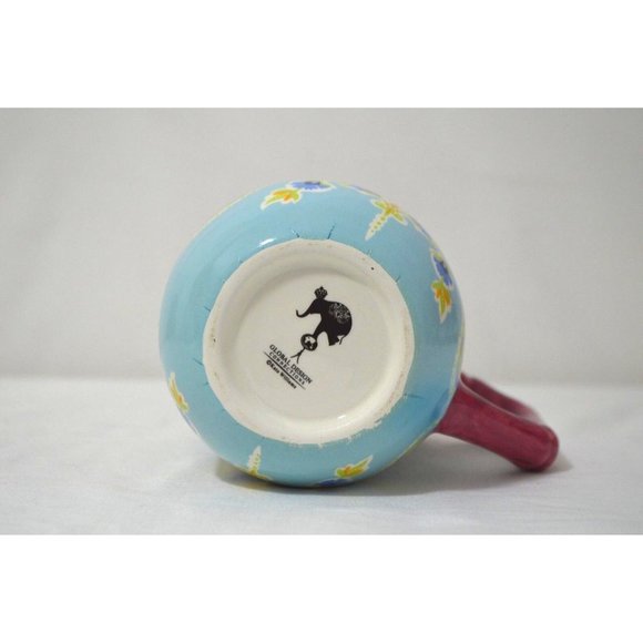 Mug Blue Floral Paisley 15 oz by Global Designs Connections Kate Williams Coffee - Picture 5 of 6